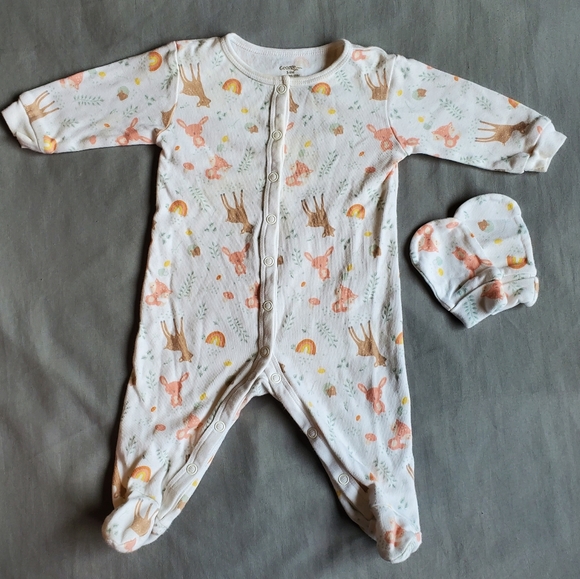 Woodlands Footie Sleeper with Mittens - Picture 1 of 3